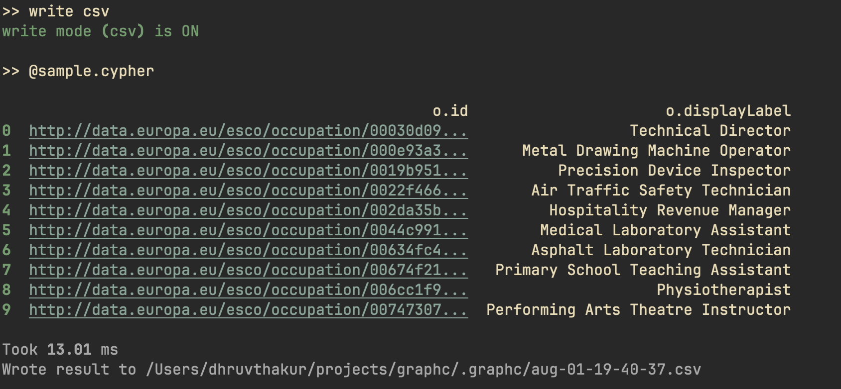 write-mode-console